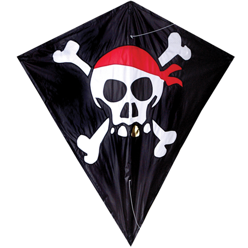 Skull & Crossbones Diamond Kite - 30"