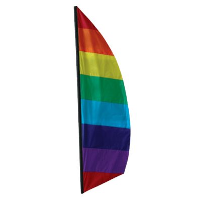 Rainbow Feather Banner Flag by Premier - 8.5'