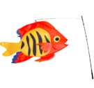 Flame Fish Swimming 3D Fish
