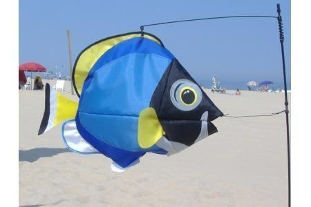 Powder Blue Surgeonfish Swimming 3D Fish