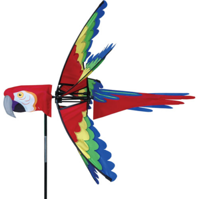 Scarlet Macaw WindGarden Spinner - 27"