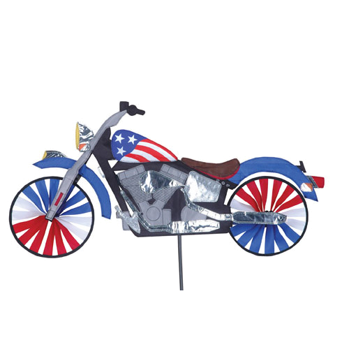 Patriotic Motorcycle Spinner - 22" by Premier