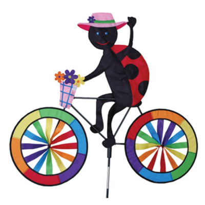 Ladybug on a Bicycle/Bike Spinner - 20" by Premier