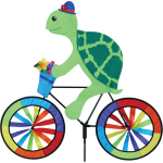 Turtle on a Bicycle/Bike Spinner - 20" by Premier Kites