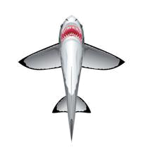 Great White Shark Kite - 60"