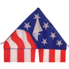 Flo-Tail Patriotic Delta Kite by In The Breeze