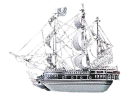 Laser-Cut Metal Model Kit - Black Pearl Pirate Ship