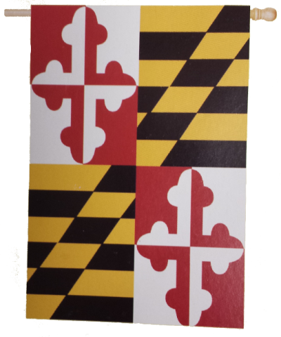 State of Maryland Banner House Flag