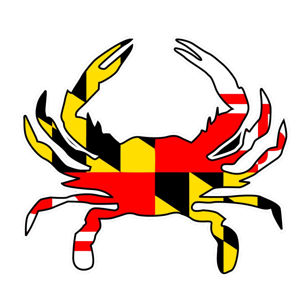 Maryland Crab Decal Sticker | The Kite Loft