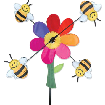 Bumble Bees Whirligig Spinner - 13"