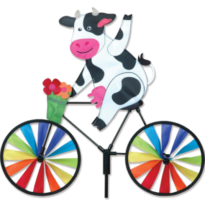 Cow on a Bicycle/Bike Garden Spinner - 20" by Premier Kites