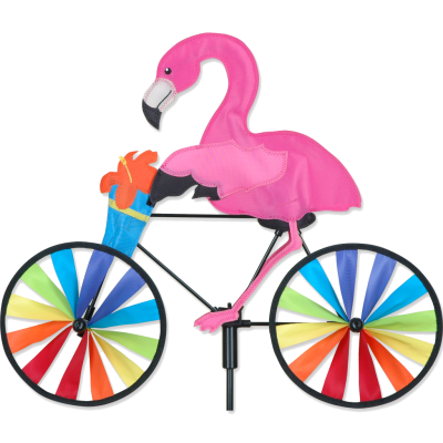Flamingo on a Bicycle/Bike Garden Spinner - 20" by Premier Kites