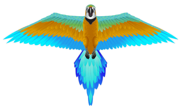 Blue Macaw 3D Supersize Kite - 74"