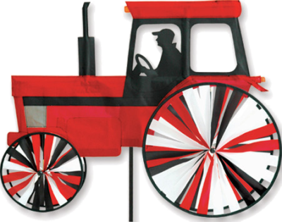 Modern Red Tractor Spinner - 24"