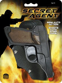Secret Agent Toy Cap Pistol Set