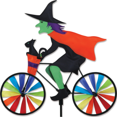 Witch on a Bicycle/Bike Spinner - 20" by Premier Kites Garden