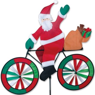 Santa on a Bicycle/Bike Spinner - 30" by Premier Kites