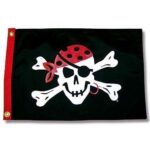 One Eyed Jack 12" x 18" Grommeted Pirate Flag