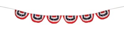 Patriotic Bunting String 9' - by in The Breeze