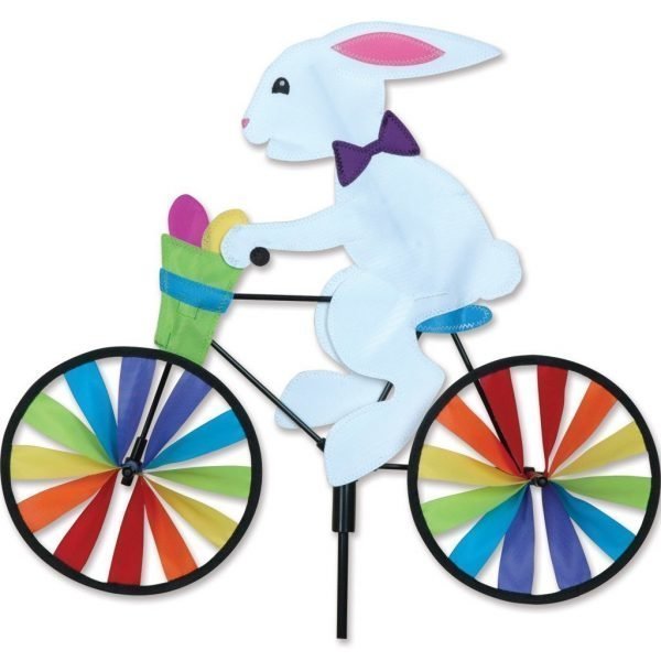 Easter Bunny on a Bicycle/Bike Garden Spinner - 20" by Premier Kites