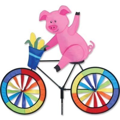 Pig on a Bicycle/Bike Garden Spinner - 30" By Premier Kites