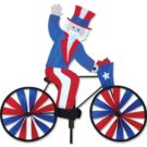Uncle Sam on a Bicycle/Bike Garden Spinner - 20" by Premier Kites