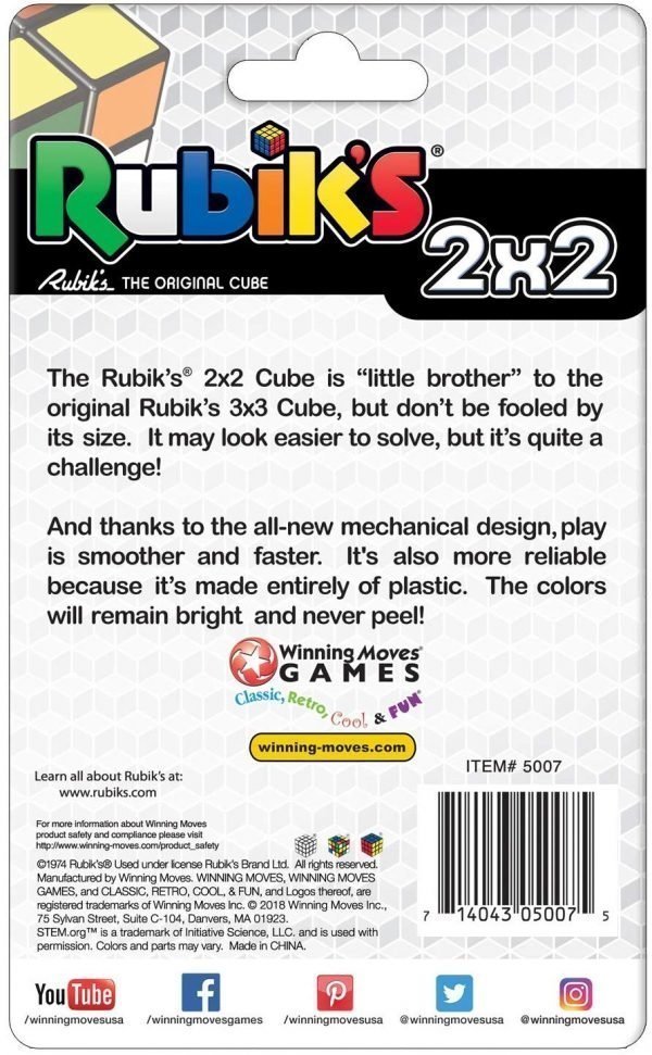 Rubik's The Original Cube Cube Logic Game - 2 x 2