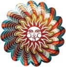 Blue Sun Wind Spinner by Spinfinity - 12" Diameter-0