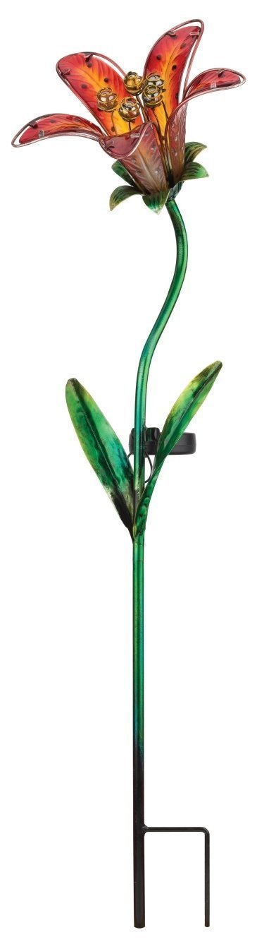 Solar Tiger Lily Stake - Red-126774