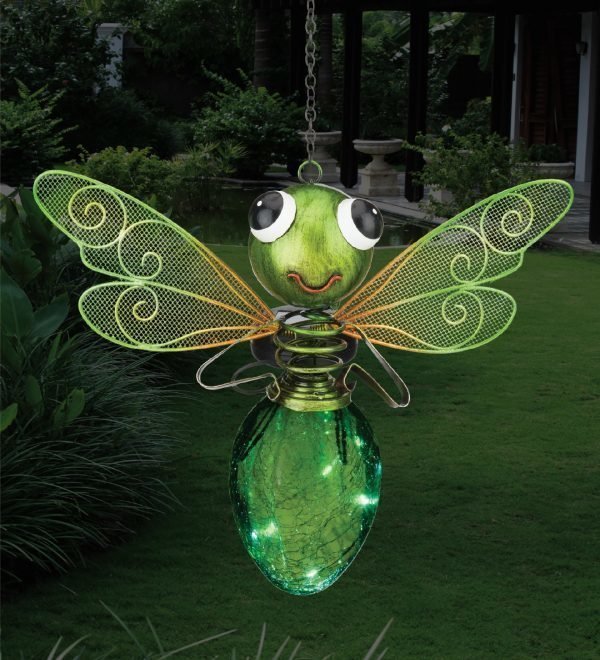 Solar Dragonfly Lantern - Green-126938