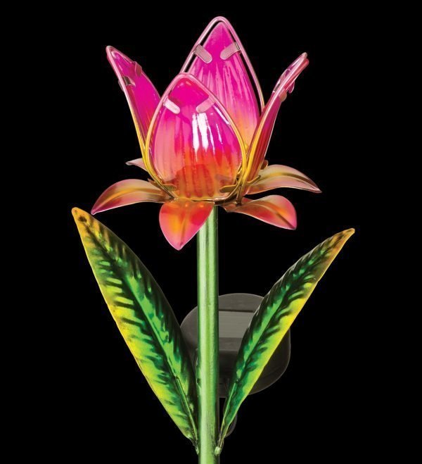 Mini Solar Garden Stake - Pink Tulip-126823