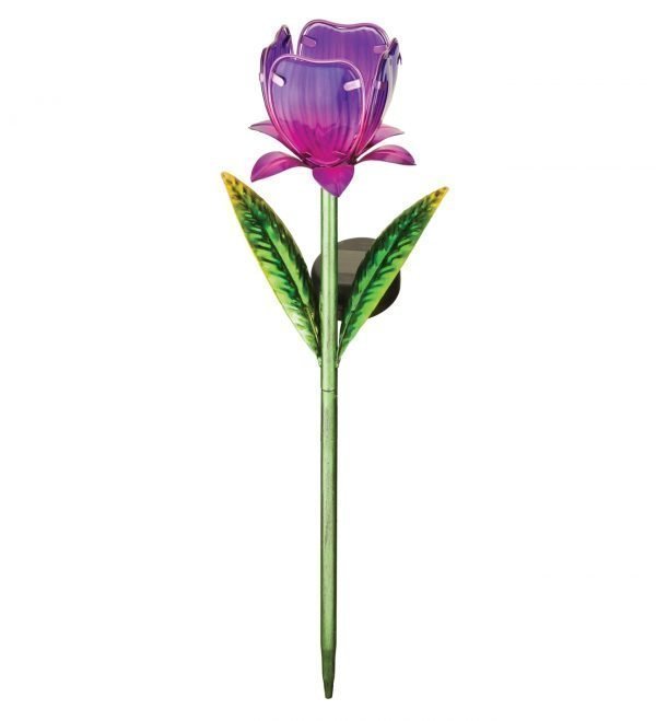 Mini Solar Garden Stake - Purple Tulip-126830