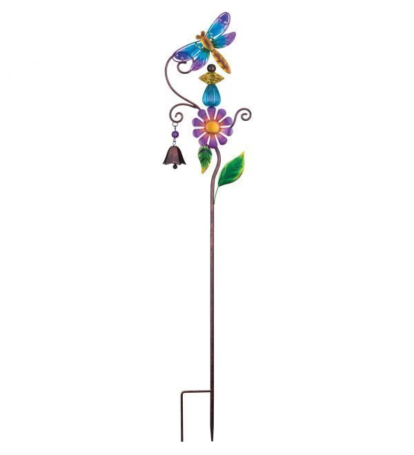 Topiary Bell Garden Stake - Dragonfly-127079