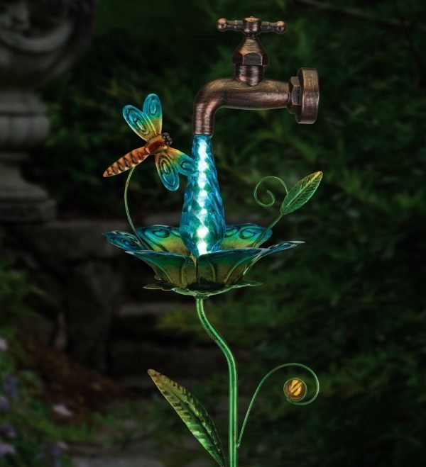 Waterdrop Solar Stake - Dragonfly-126751
