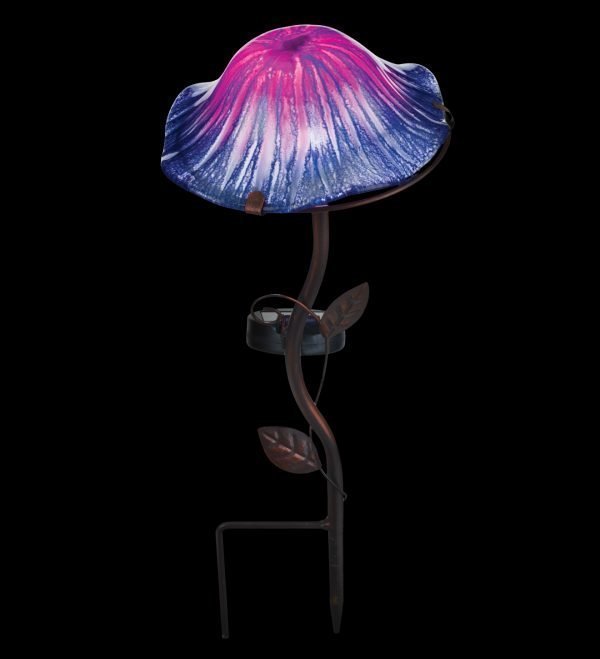 Lava Mushroom Solar Stake - Purple-126909