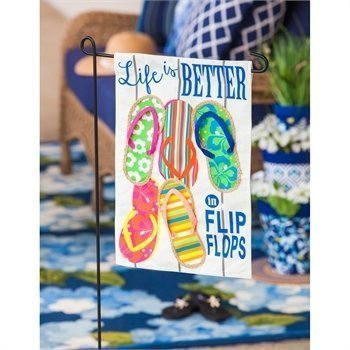 Life Is Better In Flip Flops Garden Flag-126224