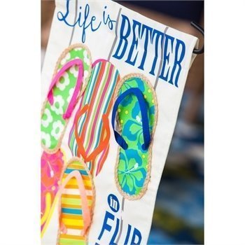 Life Is Better In Flip Flops Garden Flag-126223