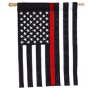 Thin Red Line House Applique Flag by Evergreen