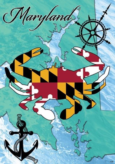Maryland Crab House Flag by Custom Decor-0