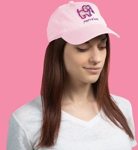 Puppie Love Tie Dye - Light Pink Adjustable Hat-126552