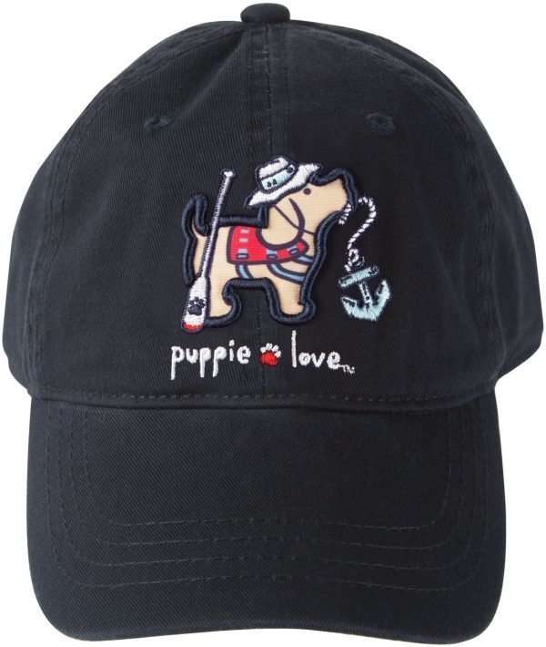 Puppie Love Lake - Navy Adjustable Hat