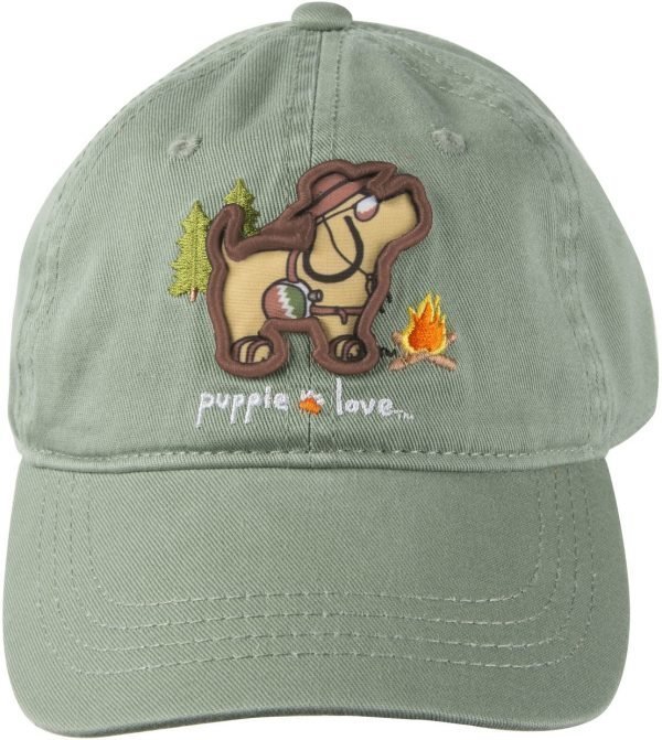 Puppie Love Camping - Sage Adjustable Hat