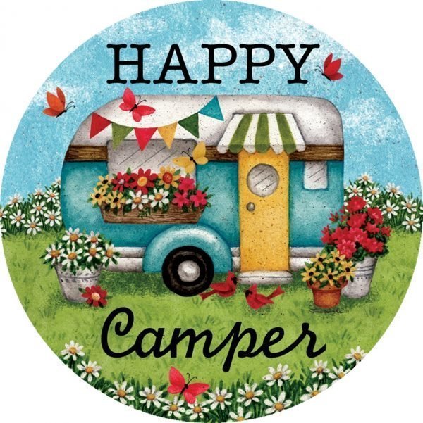 Happy Camper Magnet by Custom Decor