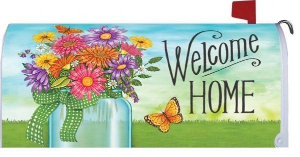 Colorful Daisies Mailbox Cover