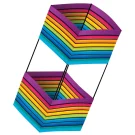 SuperSize Cellular Classic Rainbow Box Kite by WindNSun