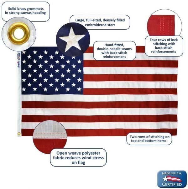 3'x5' Polyester American Flag by Annin Flagmakers-126284