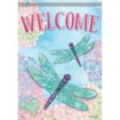 Dragonfly Duo House Flag by Carson