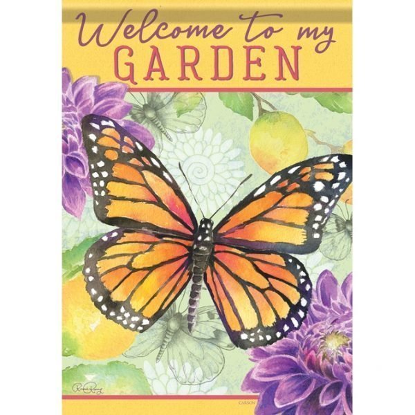 Garden Butterfly Garden Flag by Carson