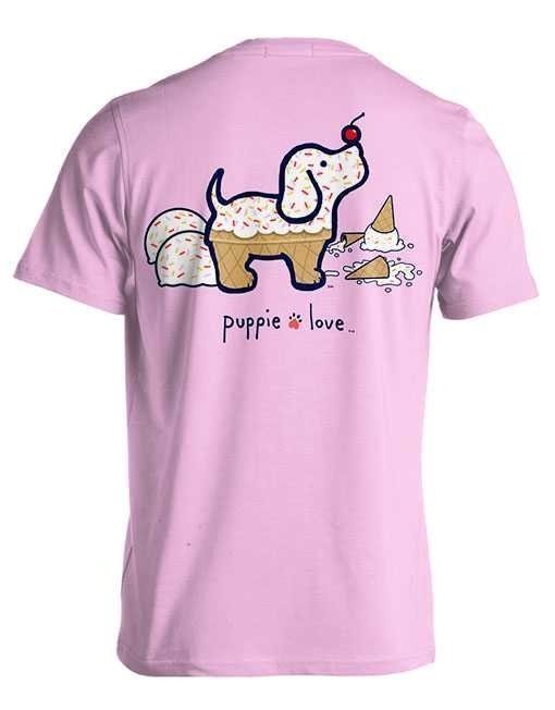 Puppie Love Ice Cream Pup Short Sleeve T-Shirt by Maryland Brand