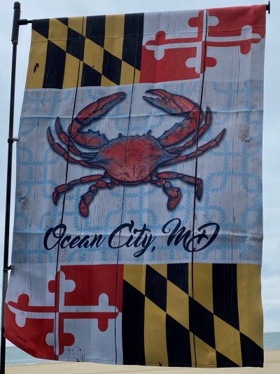 Maryland Crab Ocean City, MD House Flag
